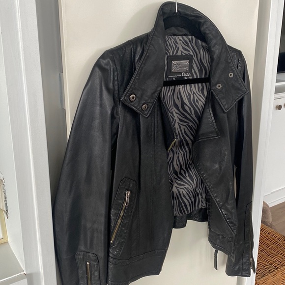 Mackage Aritzia Black Leather Lambskin Jacket XS - Picture 3 of 8